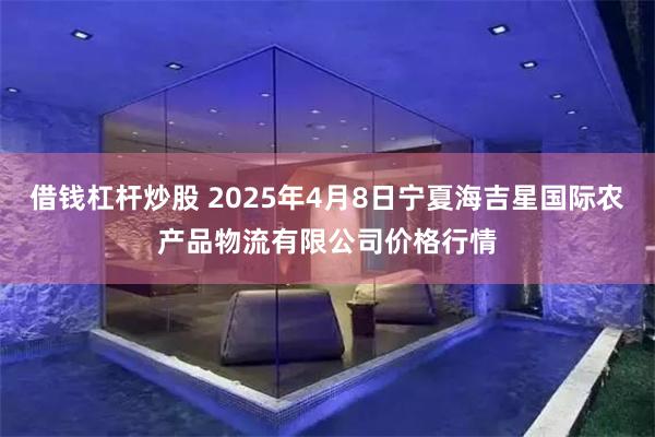 借钱杠杆炒股 2025年4月8日宁夏海吉星国际农产品物流有限公司价格行情