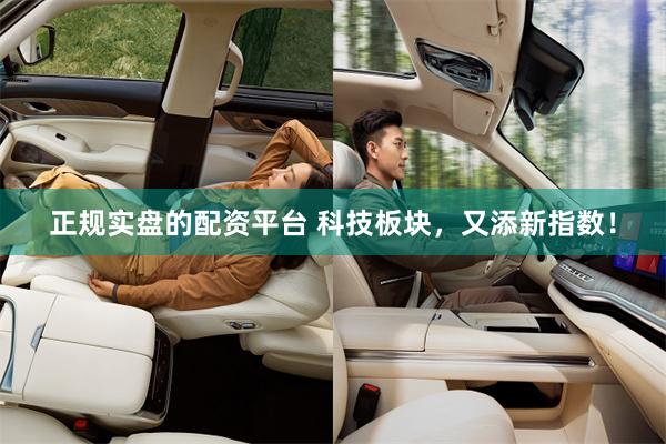 正规实盘的配资平台 科技板块，又添新指数！