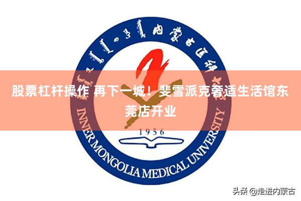 股票杠杆操作 再下一城！斐雪派克奢适生活馆东莞店开业