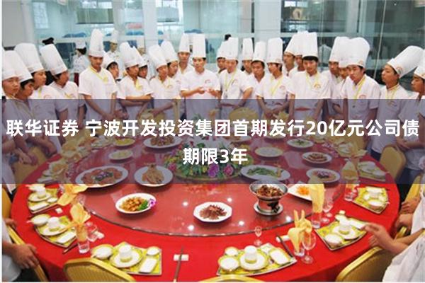 联华证券 宁波开发投资集团首期发行20亿元公司债 期限3年